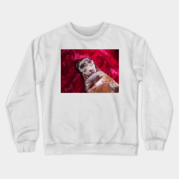 Woman Reclining in Red Crewneck Sweatshirt by JaySnellingArt